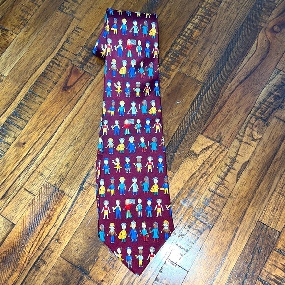 Save the Children Tie What I want to be theme Vintage Teachers - Picture 3 of 5